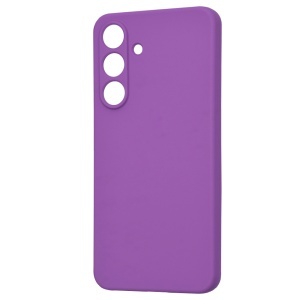 Husa pentru Samsung Galaxy S25 FE din Silicon Catifelat, SoftElegance, set cu sticker, Mov - Img 4