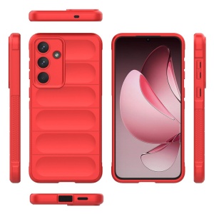 Husa pentru Samsung Galaxy S25 FE din Silicon Mat, set cu sticker, Magic Shield, Rosu - Img 2