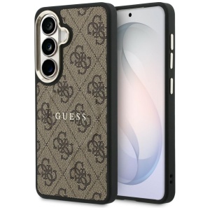 Husa pentru Samsung Galaxy S26, 4G Embossed Ring, Guess, Maro