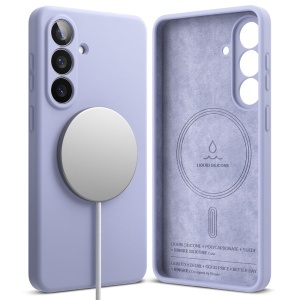 Husa pentru Samsung Galaxy S26 Plus, Antisoc Silicon, Policarbonat, Ringke, Silicone MagSafe, Mov