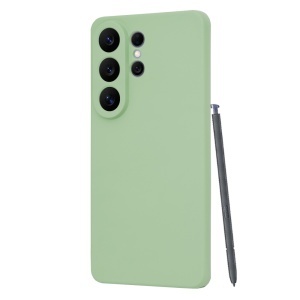 Husa pentru Samsung Galaxy S26 Ultra, SKYDDAR INNOVATION, din Silicon Catifelat, SoftFlex Magsafe, set cu sticker, Verde deschis - Img 3