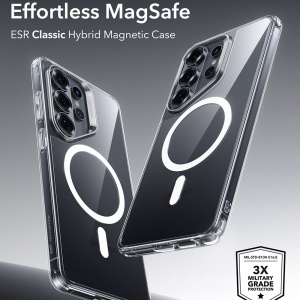 Husa pentru Samsung Galaxy S26 Ultra, slim, ESR Classic Hybrid HaloLock, Transparenta - Img 7