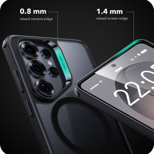 Husa pentru Samsung Galaxy S26 Ultra, slim, ESR Classic Hybrid HaloLock, Negru frost - Img 7