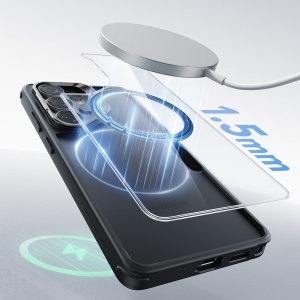Husa pentru Samsung Galaxy S26 Ultra, slim, ESR Classic Hybrid HaloLock Kickstand, Negru/transparenta - Img 4