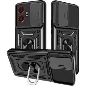 Husa pentru Samsung Galaxy Xcover7 Pro, SKYDDAR INNOVATION, CamShield, Negru, set cu sticker