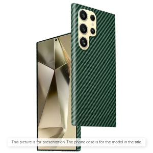 Husa pentru Xiaomi 13T / 13T Pro, Finisaj Premium cu Textura de Carbon, Design Elegant, SKDR CarbonFlex - Verde