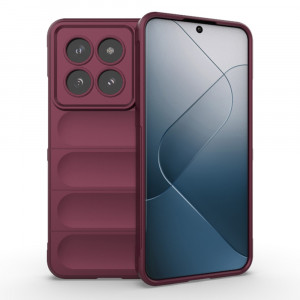 Husa pentru Xiaomi 14 Pro eleganta, din silicon mat, SKDR Vogue - Bordo