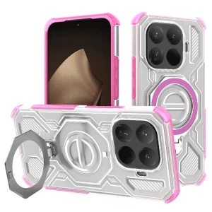 Husa pentru Xiaomi 15T Pro, Antisoc, SKYDDAR INOVATION, Carbon Shield PRO, Magsafe, set cu sticker, Roz