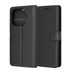 Husa pentru Xiaomi 15T Pro, SKYDDAR INNOVATION, Leather Folio tip Carte, cu Portofel Interior, Finisaje Premium, set cu sticker, Negru - Img 7