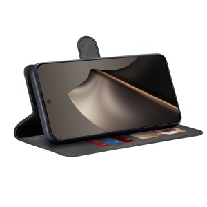 Husa pentru Xiaomi 15T, SKYDDAR INNOVATION, Diary Book, tip carte cu Portofel Interior, Antisoc, set cu sticker, Negru - Img 5