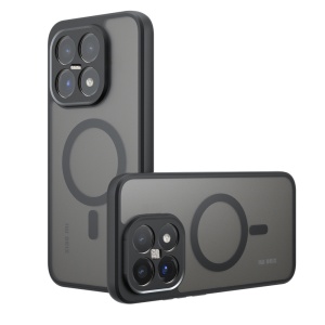 Husa pentru Xiaomi 17 MagSafe, Antisoc, Finisaje Premium, PureFrost, set cu sticker, Negru frost