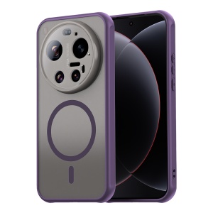 Husa pentru Xiaomi 17 Ultra Finisaje Premium, Antisoc, Magsafe, set cu sticker, HaloFrost MagSafe II, Mov