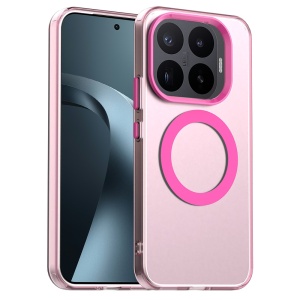 Husa pentru Xiaomi 17T Pro, MagSafe, Antisoc, Margini ridicate, Mat, set cu sticker, CandyCase, Roz