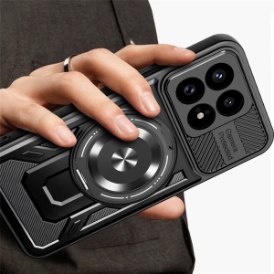 Husa pentru Xiaomi Poco F8 Pro, Inel Magnetic, Antisoc, set cu sticker, RuggedCam, Albastru - Img 2