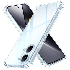 Husa pentru Xiaomi Poco X8 Pro Max din Silicon Slim, Margini Antisoc, set cu sticker, Shockproof Clear Silicone, Transparenta