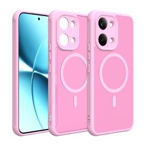 Husa pentru Xiaomi Poco X8 Pro Max Finisaje Premium, Antisoc, Magsafe, set cu sticker, HaloFrost MagSafe II, Roz