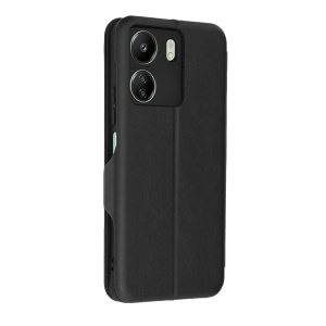 Husa pentru Xiaomi Redmi 13C 4G / Poco C65, SKYDDAR INNOVATION, Safe Wallet tip carte din Piele Ecologica, Suport Carduri, Inchidere Magnetica, Negru, set cu sticker  - Img 8