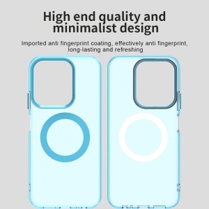Husa pentru Xiaomi Redmi 15C 5G, MagSafe, Antisoc, set cu sticker, CandyCase, Albastru - Img 5