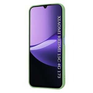 Husa pentru Xiaomi Redmi 15C 5G, SKYDDAR INNOVATION, din Silicon Catifelat, SoftElegance, set cu sticker, Verde deschis - Img 2