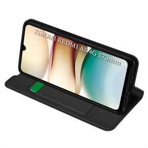 Husa pentru Xiaomi Redmi A5 4G (Standard), SKYDDAR INNOVATION, Magskin Book, tip Carte cu Portofel Interior, set cu sticker, Negru - Img 4