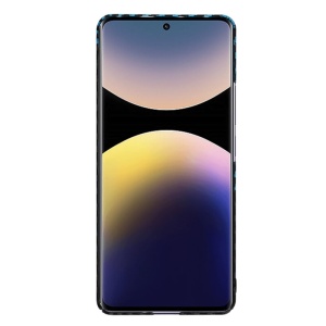 Husa pentru Xiaomi Redmi Note 14 Pro+ 5G, SKYDDAR INNOVATION, Carbonite FiberShell, Bleu, set cu sticker - Img 2