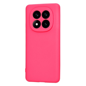 Husa pentru Xiaomi Redmi Note 14 Pro / Poco X7 din Silicon Catifelat, Protectie Premium, Skyddar SoftElegance - Fucsia - Img 2