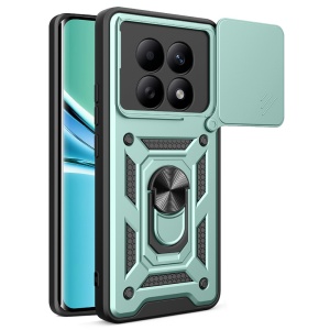 Husa pentru Xiaomi Redmi Note 15 4G / Redmi Note 15 5G / Poco M8 5G, SKYDDAR INNOVATION, CamShield, Inel magnetic, set cu sticker, Verde