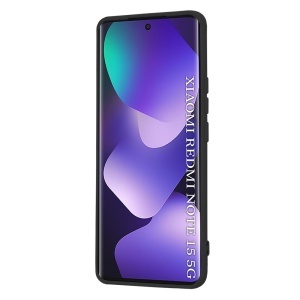 Husa pentru Xiaomi Redmi Note 15 4G / Redmi Note 15 5G, SKYDDAR INNOVATION, din Silicon Catifelat, SoftElegance, set cu sticker, Negru - Img 2