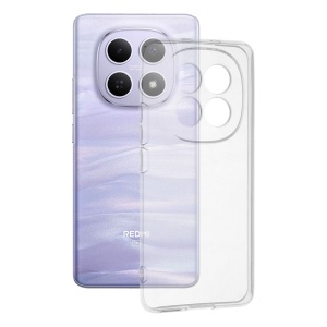 Husa pentru Xiaomi Redmi Note 15 5G, SKYDDAR INNOVATION, ClearGuard, din silicon transparent, set cu sticker, Transparenta