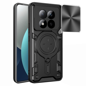 Husa pentru Xiaomi Redmi Note 15 Pro 4G, SKYDDAR INNOVATION, CamGuard Pro, Inel Magnetic, Protectie Camera, set cu sticker, Negru