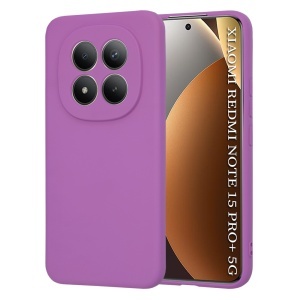 Husa pentru Xiaomi Redmi Note 15 Pro+ 5G / Poco M8 Pro 5G, SKYDDAR INNOVATION, din Silicon Catifelat, SoftElegance, set cu sticker, Mov
