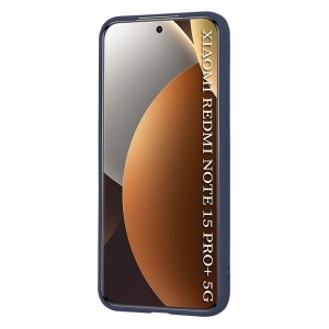 Husa pentru Xiaomi Redmi Note 15 Pro+ 5G / Poco M8 Pro 5G, SKYDDAR INNOVATION, din Silicon Catifelat, SoftElegance, set cu sticker, Bleumarin - Img 2