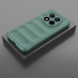 Husa pentru Xiaomi Redmi Note 15 Pro+ 5G / Poco M8 Pro 5G, SKYDDAR INNOVATION, Magic Shield, din Silicon Mat, set cu sticker, Verde - Img 4