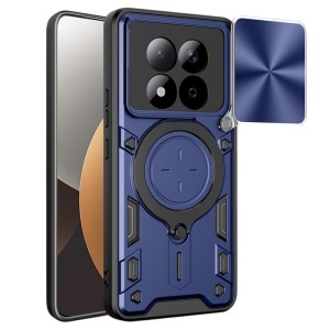 Husa pentru Xiaomi Redmi Note 15 Pro 5G, SKYDDAR INNOVATION, CamGuard Pro, Inel Magnetic, Protectie Camera, set cu sticker, Albastru