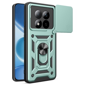 Husa pentru Xiaomi Redmi Note 15 Pro 5G, SKYDDAR INNOVATION, CamShield, Inel magnetic, set cu sticker, Verde