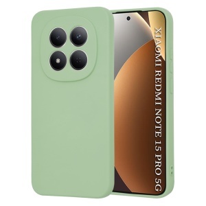 Husa pentru Xiaomi Redmi Note 15 Pro 5G, SKYDDAR INNOVATION, din Silicon Catifelat, SoftElegance, set cu sticker, Verde deschis