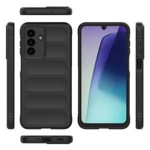 Husa Samsung Galaxy A17 5G din Silicon Mat, set cu sticker, Magic Shield, Negru - Img 2