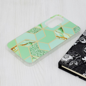 Husa Samsung Galaxy A25 5G Marble Series, Techsuit - Green Hex - Img 4