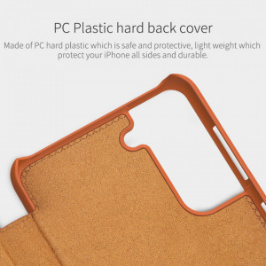 Husa Samsung Galaxy S21 Plus, Qin Leather Case, Nillkin - Negru - Img 6