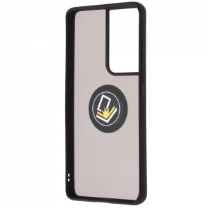 Husă Samsung Galaxy S21 Ultra 5G SKYDDAR Glinth+ cu Inel Rotativ 360°, Compatibilitate Magnetică, Absorbție Șocuri, Design Subțire și Elegant - Negru - Img 4