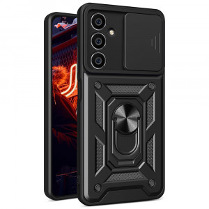 Husa Samsung Galaxy S23 FE cu inel magnetic, Techsuit CamShield - Negru - Img 8