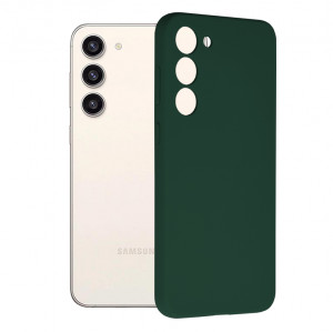 Husa Samsung Galaxy S23 Plus din silicon moale, Techsuit Soft Edge - Verde - Img 7