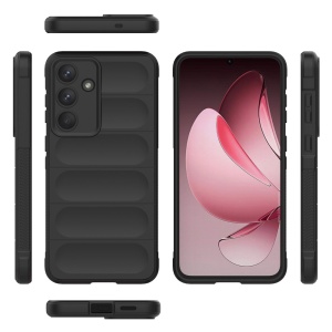 Husa Samsung Galaxy S25 FE din Silicon Mat, set cu sticker, Magic Shield, Negru - Img 2