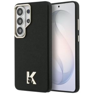 Husa Samsung Galaxy S26 Ultra - Karl Lagerfeld Wrapped Grained Leather with K Head Logo MagSafe (KLHMS26L5PGFKHGK) - Black