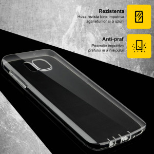 Husa Samsung Galaxy S9 Plus, din silicon TPU slim, Techsuit - Transparent - Img 2