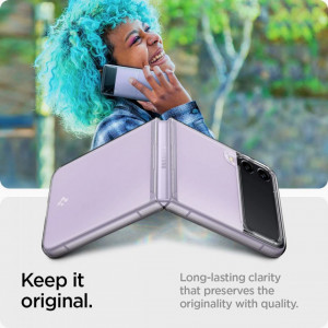 Husa Samsung Galaxy Z Flip3 5G, Spigen AirSkin - Clear - Img 7