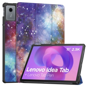 Husa tableta pentru Lenovo Idea Tab 11 / Tab K11 Gen 2 cu suport Multi-Unghi și functie Sleep/Wake, FoldPro Colour, Galaxy, set cu sticker