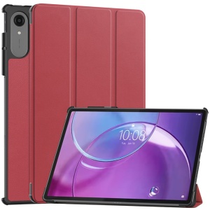 Husa tableta pentru Lenovo Idea Tab Pro Gen 2 cu suport Multi-Unghi și functie Sleep/Wake, FoldPro, Rosu, set cu sticker