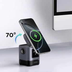 Incarcator Pliabil fara Fir 2in1, 25W, USB-C, MPP, Ugreen W709, Negru - Img 5