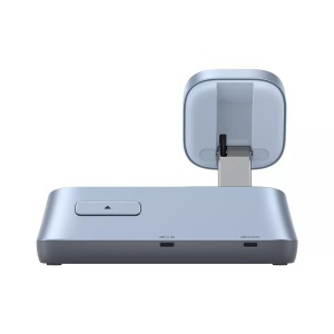 Incarcator Wireless 3in1, MagSafe, Fast Charging, Qi2, for iPhone, AirPods, Apple Watch, 25W, Ugreen W711, Blue - Img 3